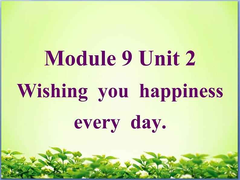 外研版(一起)小学英语六年级下册《Module 9Unit 2 Wishing you happiness every day.》PPT课件04