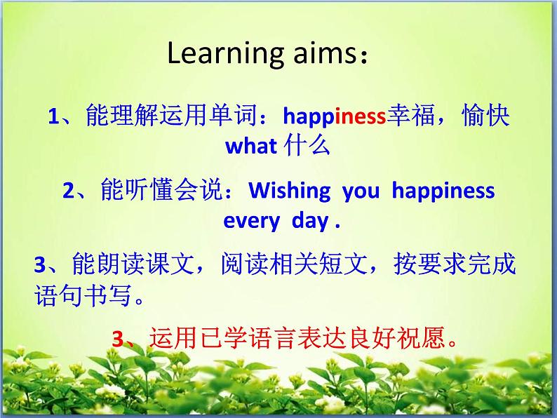 外研版(一起)小学英语六年级下册《Module 9Unit 2 Wishing you happiness every day.》PPT课件05