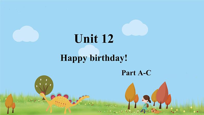 湘少三年级英语上册 Unit 12 Happy birthday! PPT课件+教案01