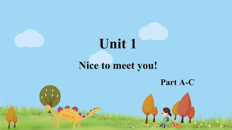 湘少4年级英语上册 Unit 1 Nice to meet you! PPT课件+教案01