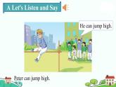 湘少4年级英语上册 Unit 12 Peter can jump high PPT课件+教案