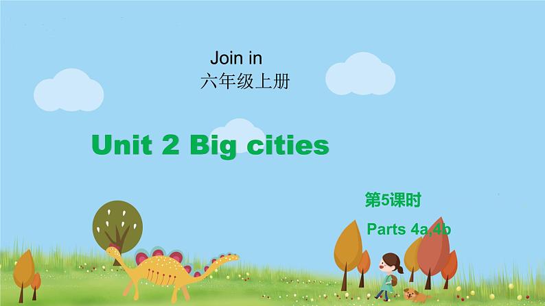 外研剑桥版英语6年级上册 Unit2 Big cities第5课时(4a&4b) PPT课件01