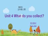 外研剑桥版英语5年级上册 Unit4 What do you collect？第2课时(2&3) PPT课件