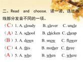 人教版（PEP）五年級(jí)英語(yǔ)下冊(cè)專項(xiàng)復(fù)習(xí)卷二語(yǔ)音與詞匯課件