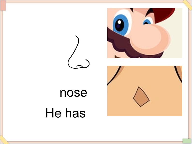 重大版小学四年级上册英语课件unit 2 he has a funny face lesson 2 课件04