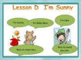 04三年级上册英语课件-Lesson D I'm Sunny ∣川教版(三年级起点)