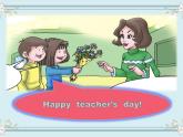 四年级上册英语课件-Unit 1 lesson 3 happy teachers'day! ∣川教版(三年级起点) (共9张PPT)