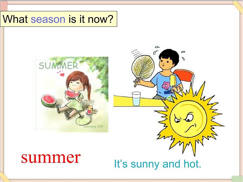 四年级上册英语课件-Unit 2 lesson 2 what season is it now？ ∣川教版(三年级起点)（17张ppt）07