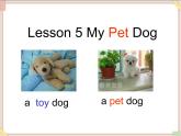 四年级上册英语课件-Unit 3 lesson 5 my pet dog 课件