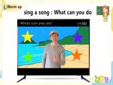 Unit4《what can you do》第二课时PA let‘s learn~Do a survey课件+教案+音频