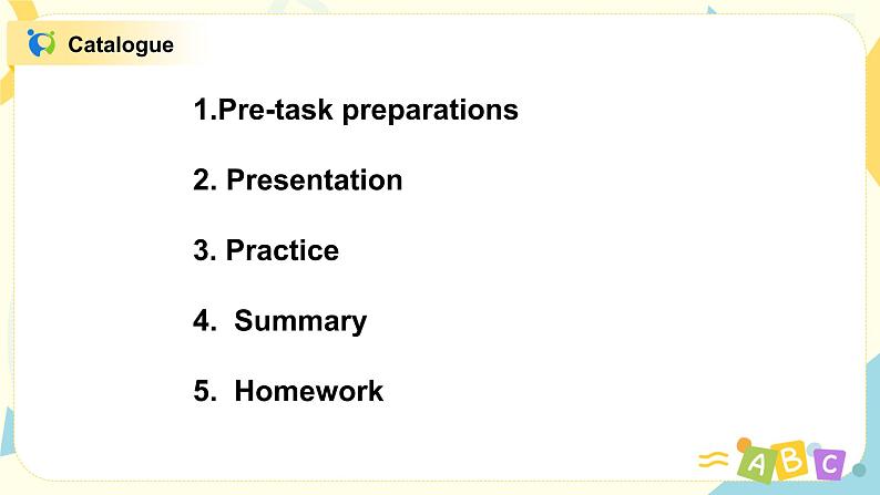 Module 3 ,Unit 1 In the classroom 课件PPT+教案02