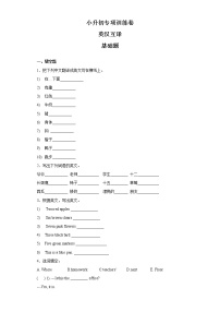 小升初英语知识专项训练（时态与句法）-21.英汉互译通用版附答案解析