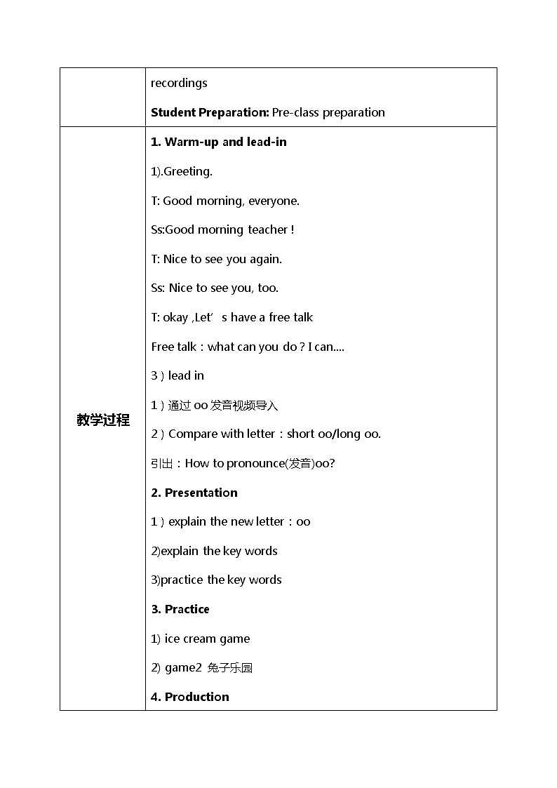 Unit4《What can you do》第三课时PALet’s spell教学设计第2页