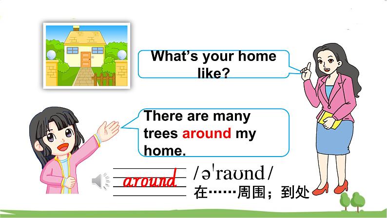 沪教英語4年級上冊 Module 4 Unit 10 Around my home PPT课件03