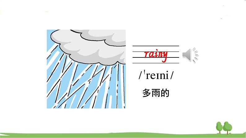 沪教英語4年級上冊 Module 4 Unit 12 Weather PPT课件05