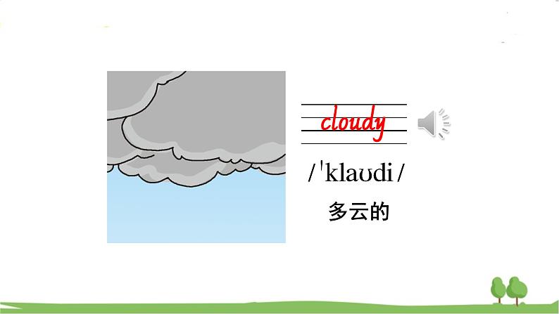 沪教英語4年級上冊 Module 4 Unit 12 Weather PPT课件06