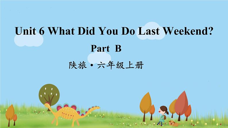 陕旅英語6年級上冊 Unit 6 Part B PPT课件01