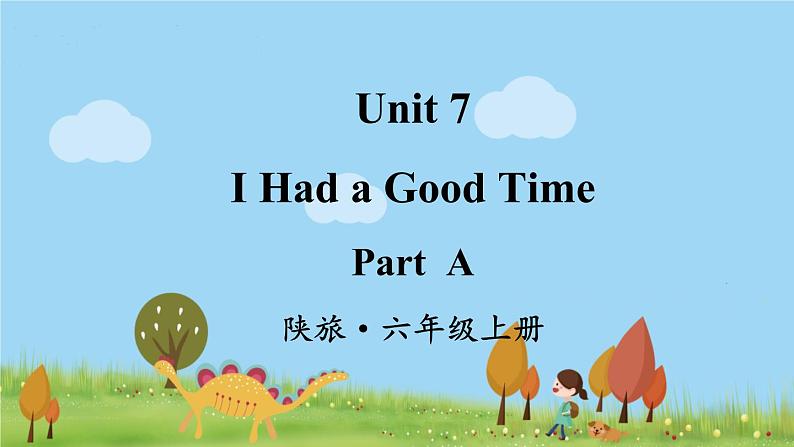 陕旅英語6年級上冊 Unit 7 Part A PPT课件01