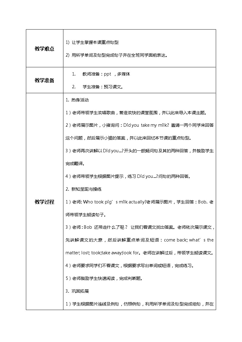 Unit2 Did you see it 课件PPT+教案02