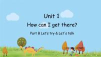 小学英语人教版 (PEP)六年级上册Unit 1 How can I get there? Part B评课课件ppt