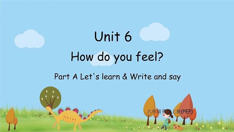 A Let 's learn & Write and say第1页