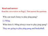 六年级下册英语课件-Unit 1 Lesson 1  Ping-pong and Basketball 冀教版（三起）(共12张PPT)