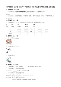 03填空题-山东省2021年（鲁科版）小升初英语卷真题分题型分类汇编（共30题）