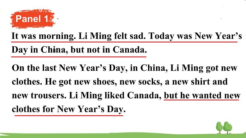 冀教6年級英語上冊 Reading for Fun New Clothes for Li Ming PPT课件08
