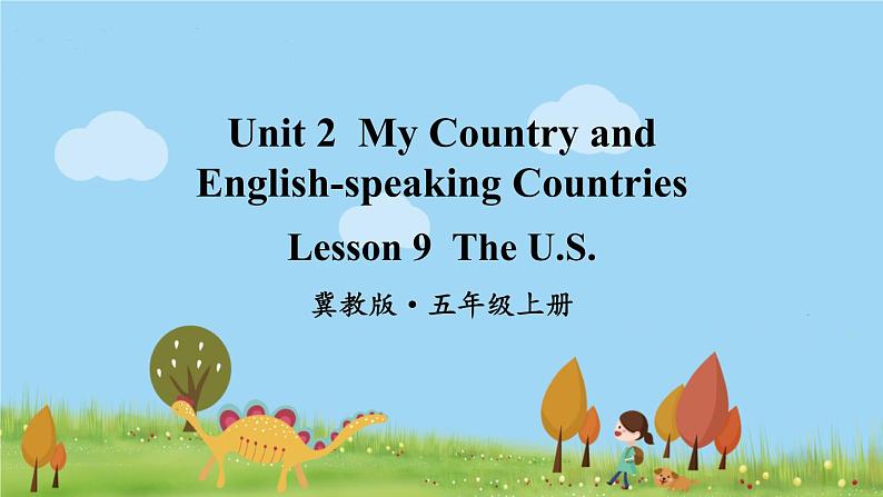 冀教5年級英語上冊 Unit 2  Lesson 9 PPT课件01