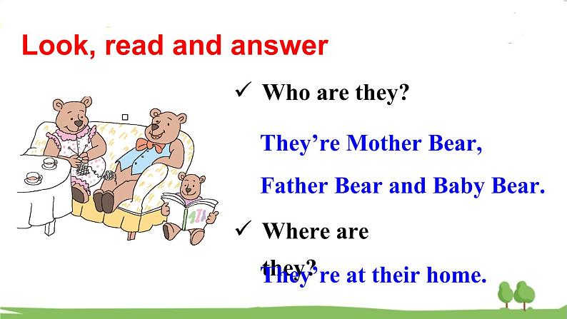 冀教4年級英語上冊 Reading for Fun  Goldilocks and the Three Bears PPT课件03