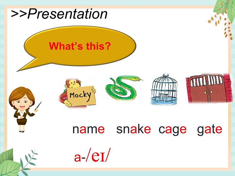 北师大三起四上英语 Unit 1Lesson5_Get_It_Right教学课件04