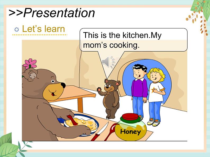 北师大三起四上英语 Unit 4 Lesson2_Mom_is_cooking教学课件07