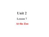 三年级下册英语课件 Unit 2 Animals at the Zoo  Lesson  7 At the Zoo 冀教版(共13张PPT)