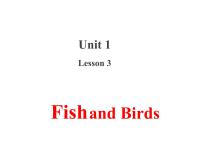 三年级下册Lesson 3 Fish and Birds教课内容ppt课件
