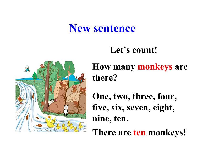 三年级下册英语课件 Unit 2 Animals at the Zoo  Lesson  9 How Many 冀教版(共16张PPT)第8页