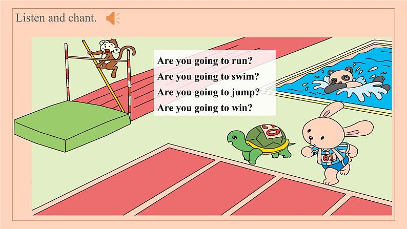 外研版四年级上册英语Module9 Unit1 Are you going to run on sports day？课件05