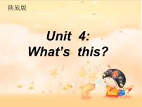 陕旅版三年级上册Unit 4 What's This?图文ppt课件