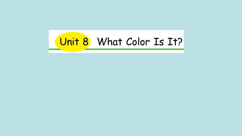 三年级上册英语课件－Unit8 What color is it？（第2课时）｜陕旅版01