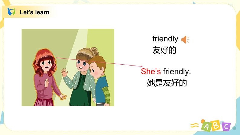 Unit 3 My friends  第二课时Part A(Let 's learn&Let 's chant)课件第8页