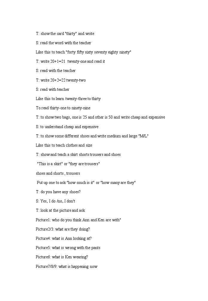 北师大一起英语4上Unit 3 It's too expensive! 教案03