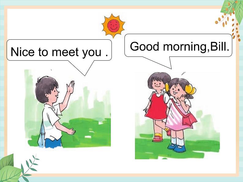 接力版英语四年级上册 Lesson 1 Nice to meet you 课件+素材（2个课时）08