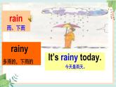 接力版英语四年级上册 Lesson 8 What’s the weather like  课件