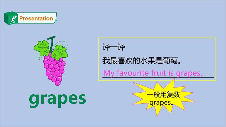 lesson 1 I like grapes.第一课时课件第5页