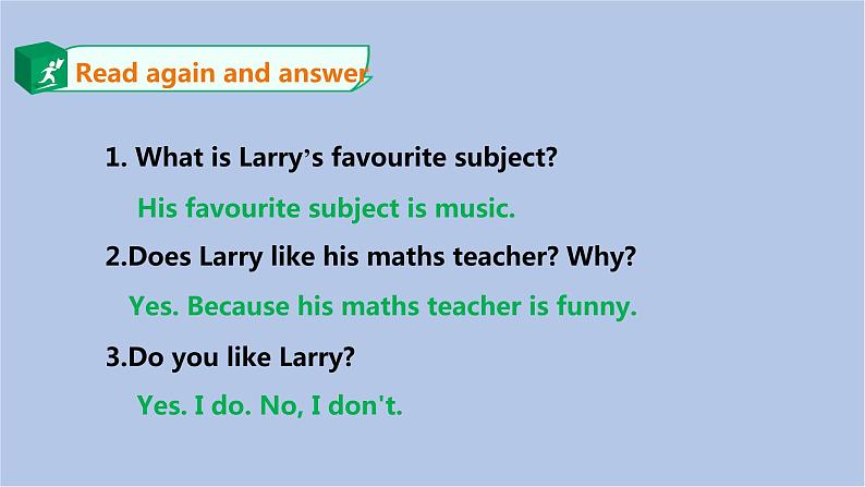 接力版英语五年级上册Lesson 2 What’s your favourite subject. 第 2 课时课件+素材07