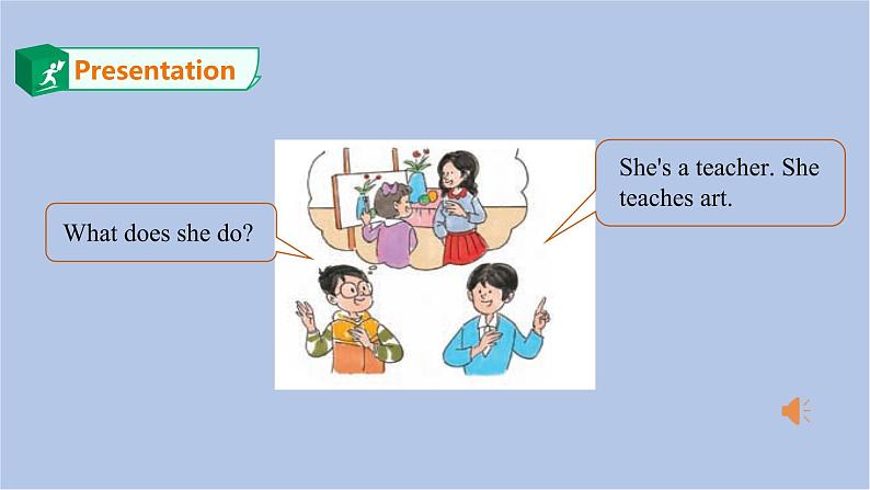 接力版英语五年级上册Lesson 5What does she do 第 1 课时课件+素材06