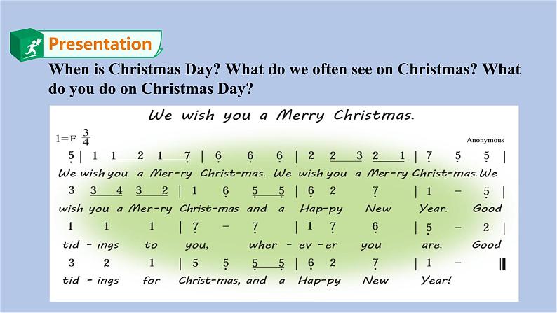 接力版英语五年级上册Lesson 9  Merry Christmas 第 1 课时课件+素材03