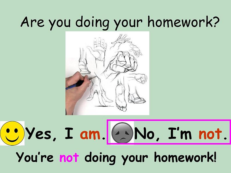 【广东开心英语】四年级英语上册Unit 7 Working or Playin 课件+素材04