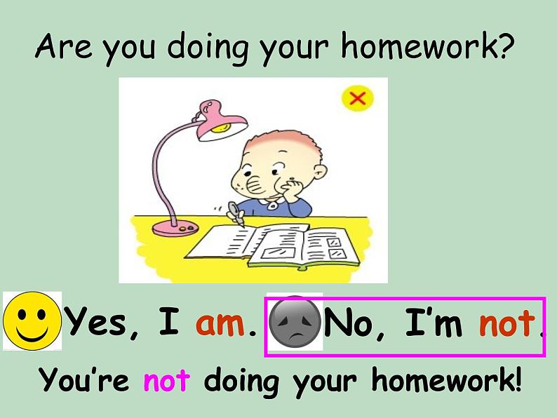 【广东开心英语】四年级英语上册Unit 7 Working or Playin 课件+素材05