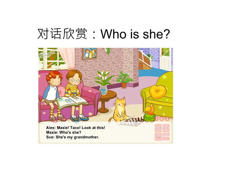 教科版3上英语 Unit4《Who is she》第4课时 课件PPT04