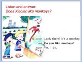 教科版3上英语 Unit9《I like monkeys》第2课时 课件PPT